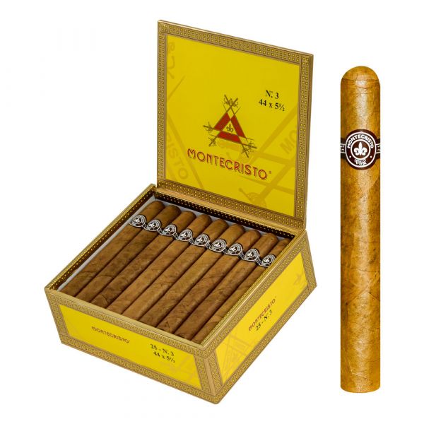 MONTECRISTO NO. 3 44 X 5 1/2 25 CT. BOX