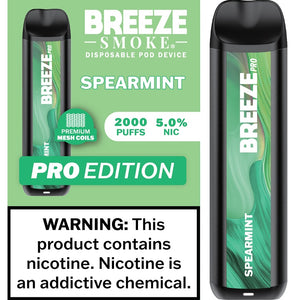 BREEZE PRO 2000 - SPEARMINT - 10CT BOX