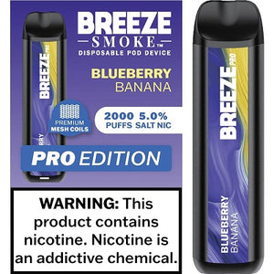 BREEZE PRO 2000 - BLUE BANANA - 10CT BOX