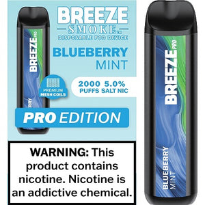 BREEZE PRO 2000 - BLUE MINT - 10CT BOX