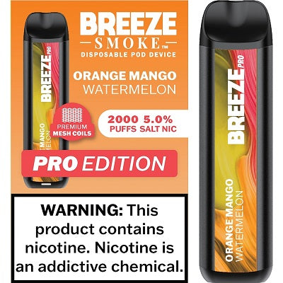 BREEZE PRO 2000 - ORANGE MANGO - 10CT BOX