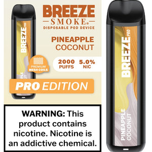 BREEZE PRO 2000 - PINEAPPLE COCONUT - 10CT BOX