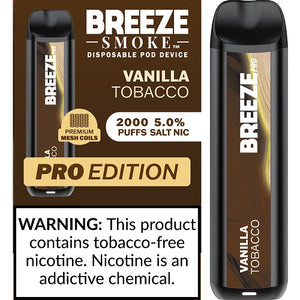 BREEZE PRO 2000 - VANILLA TOBACCO - 10CT BOX