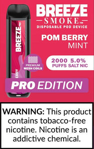 BREEZE PRO 2000 - POMEGRANATE BERRY MINT- 10CT BOX