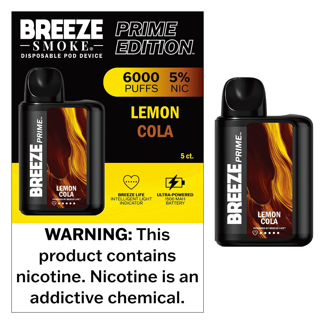 BREEZE *PRIME* - LEMON COLA - 5CT BOX