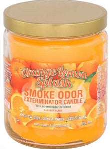 CANDLE JAR ORANGE LEMON 1 CT