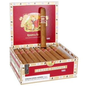 ROMEO Y JULIETA RES. REAL TORO 54 X 6 25 CT. BOX