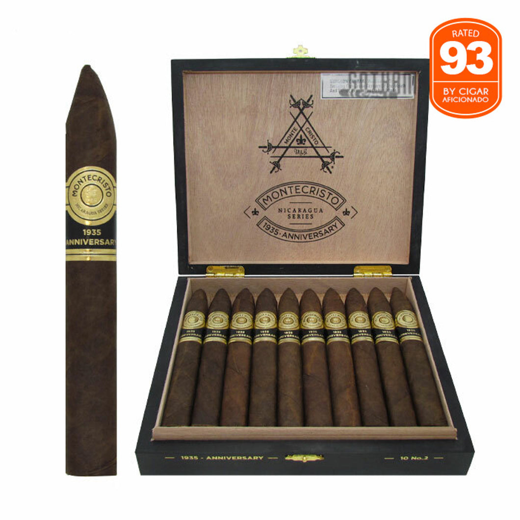 MONTECRISTO 1935 ANNIV NICARAGUA #2 10 CT
