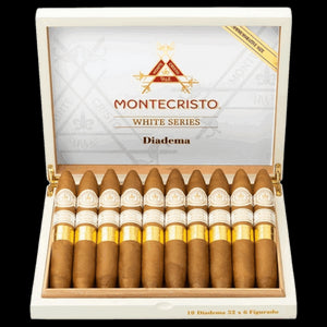 MONTECRISTO WHITE DIADEMA 52 X 6 20 CT. BOX