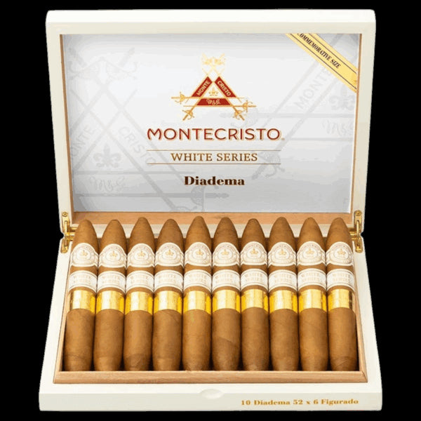 MONTECRISTO WHITE DIADEMA 52 X 6 20 CT. BOX