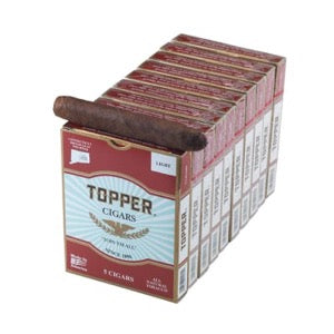 TOPPER CIGARS NATURAL LEAF 10CT 5 PACK